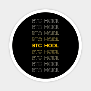 BTC HODL Typography Magnet